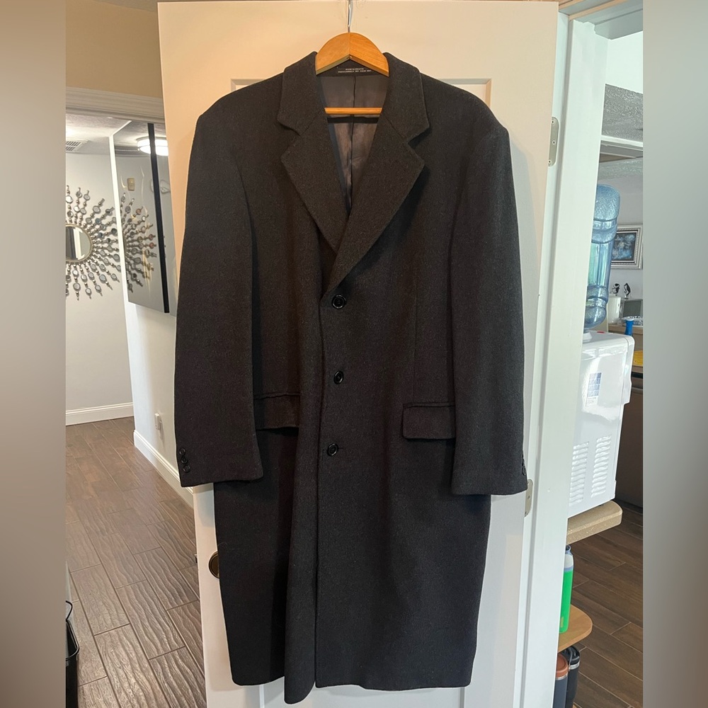 The Men's Store Charcoal Trench Coat